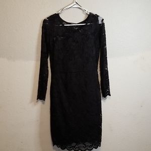 Black lace dress
